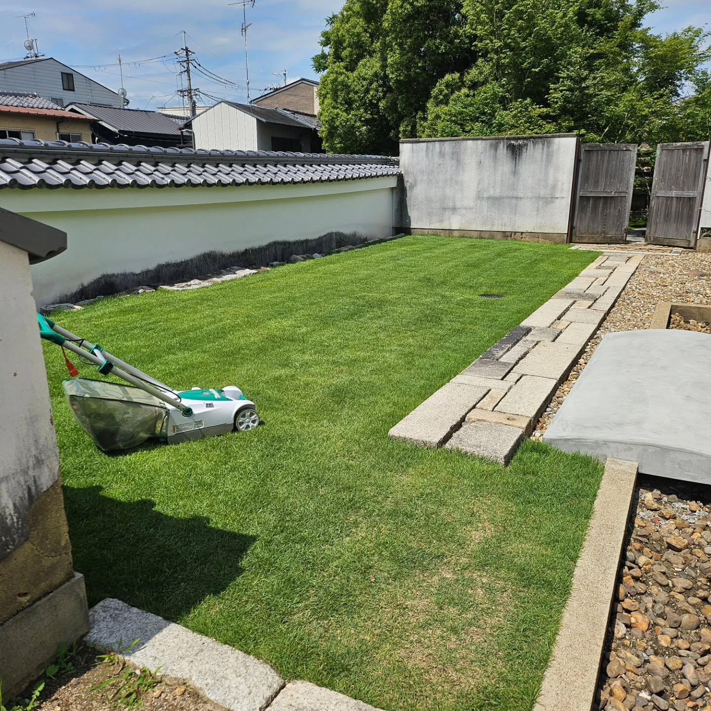 庭園管理　京都市上京区の勝厳院さまにて、庭園管理をさせていた